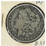 USA MORGAN SILVER DOLLAR 1887-O