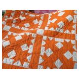 EARLY ORANGE / WHITE QUILT