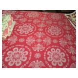 EAGLE COVERLET RED AND WHITE