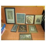 8 EARLY PRINTS/FRAMES