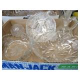 BX 5 PCS PRESSED GLASS