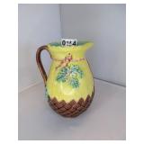 MAJOLICA PITCHER 7'