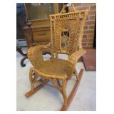 WICKER CHILDS ROCKER