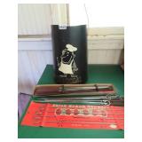 CHARCOAL BUCKET, SKEWERS