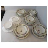 VINTAGE BOUILLON CUPS/SAUCERS 6 GERMANY 8 AUSTRIA