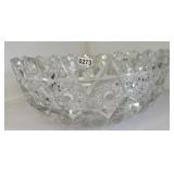 CUT GLASS BOWL10' HAS A CHIP ON RIM