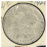 USA MORGAN SILVER DOLLAR 1921