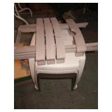 5 outdoor tables - one folding