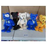 5 beanie babies