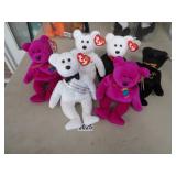 6 beanie babies