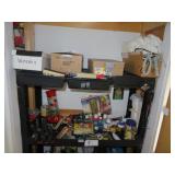 2 shelves misc hardware & clamps