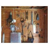 all tools hanging on wall