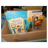 box of cookbooks