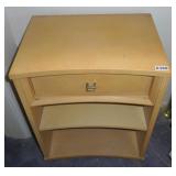 blonde one drawer night stand