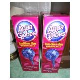 8 new aqua globes - glass watering bulbs