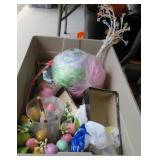tote of easter decorations