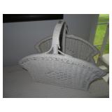 Wicker magazine rack
