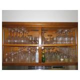 2 shelves of stemware**