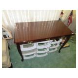 one drawer console table queen anne ft 43'x21'x29'