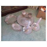 8pc of hammered aluminum