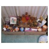 3 boxes of candles and candle stands