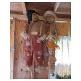 2 scarecrows
