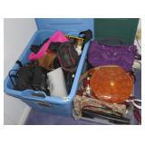 2 boxes purses, bags etc