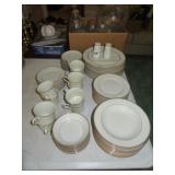 mikasa ivory china 'trousdale' svc/10, s/p, butter