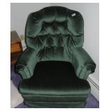 green swivel rocker