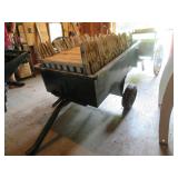 metal pull behind yard cart