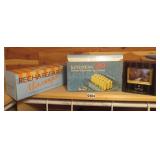 vintage massager, hair curlers, nightlight