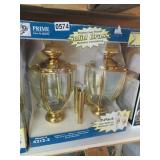 prime solid brass 2pk outdoor lights