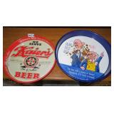 kaiers & piels beer advertising trays