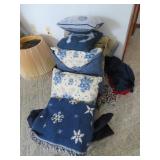 Throw pillows and throws