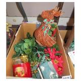 christmas flowers, candle decor etc