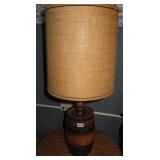 pr ceramic barrel table lamps