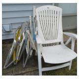 4 out door chairs