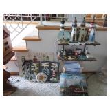 Large lot of lighthouse decorations and lights
