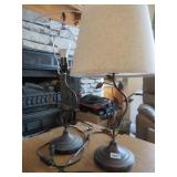 PR WIRE TABLE LAMPS W/USB PORTS