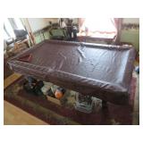 OLHAUSEN BILLIARDS TABLE, SLATE TOP-LIKE NEW