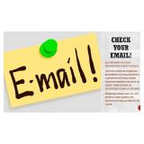 CHECK YOUR EMAIL FOR AUCTION INFORMATION