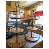 2 - 3 TIER WIRE PRODUCE STANDS