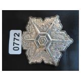 GORHAM STERLING DOUBLE SIDED SNOWFLAKE**