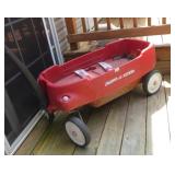 PLASTIC RADIO FLYER WAGON, 2 NEW BIKE SAFETY FLAGS