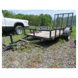 5X10 UTILITY TRAILER W/RAMP - NO TITLE