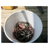 5 GAL BUCKET, 2 SETS JUMPER CABLES
