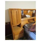 CUSTOM MADE OAK HEADBOARD / FRAME QUEEN