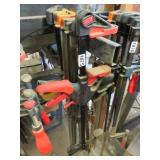 8 ASSORTED BAR CLAMPS