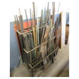 RACK & CONTENTS METAL ETC