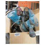 2 MAKITA PALM SANDERS - ROUND & SQUARE